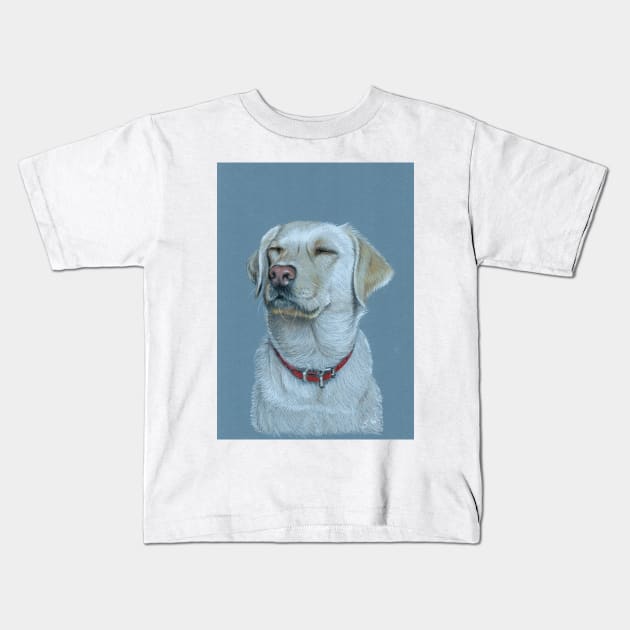 Happy Retreiver Kids T-Shirt by Sandra Warmerdam